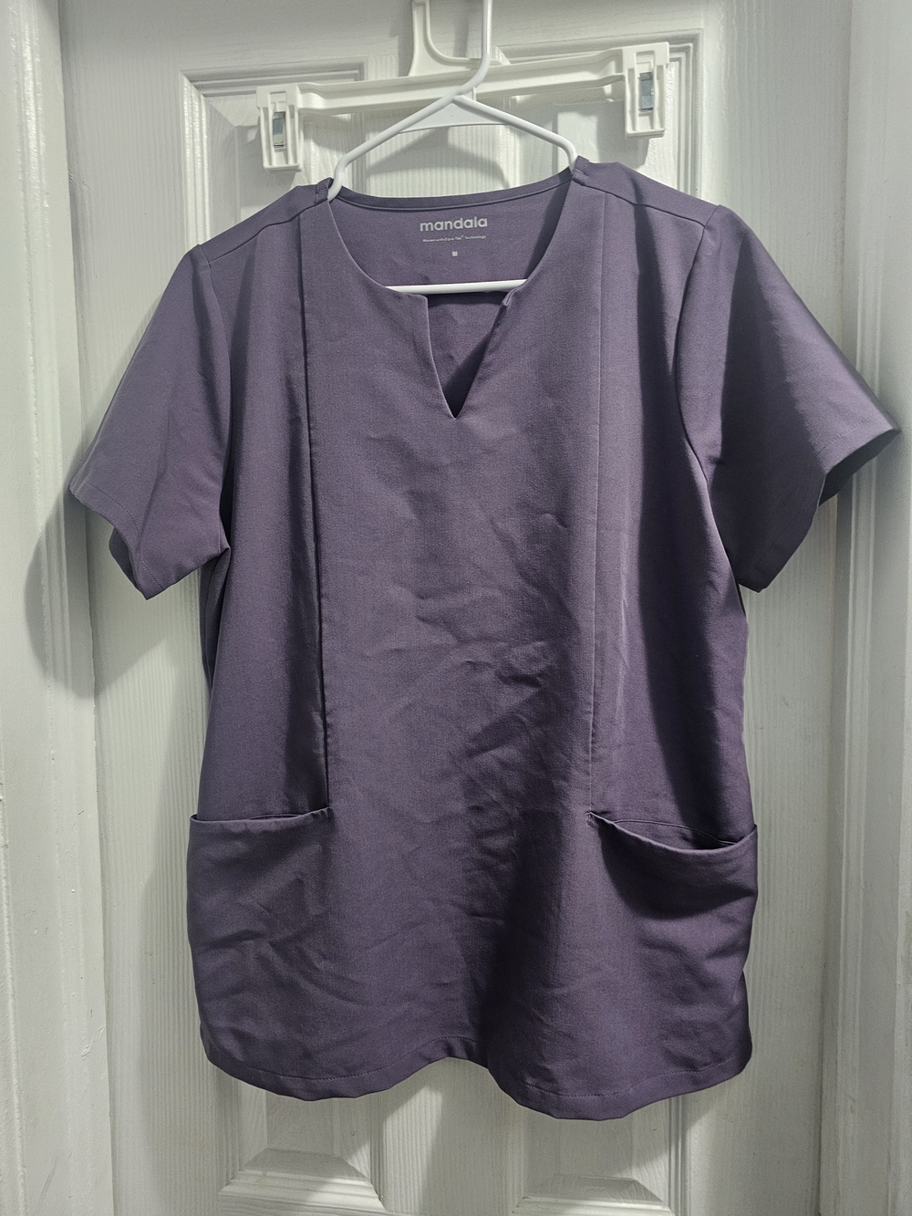Mandala Women's Lavender Medium Short-Sleeve Medical Top